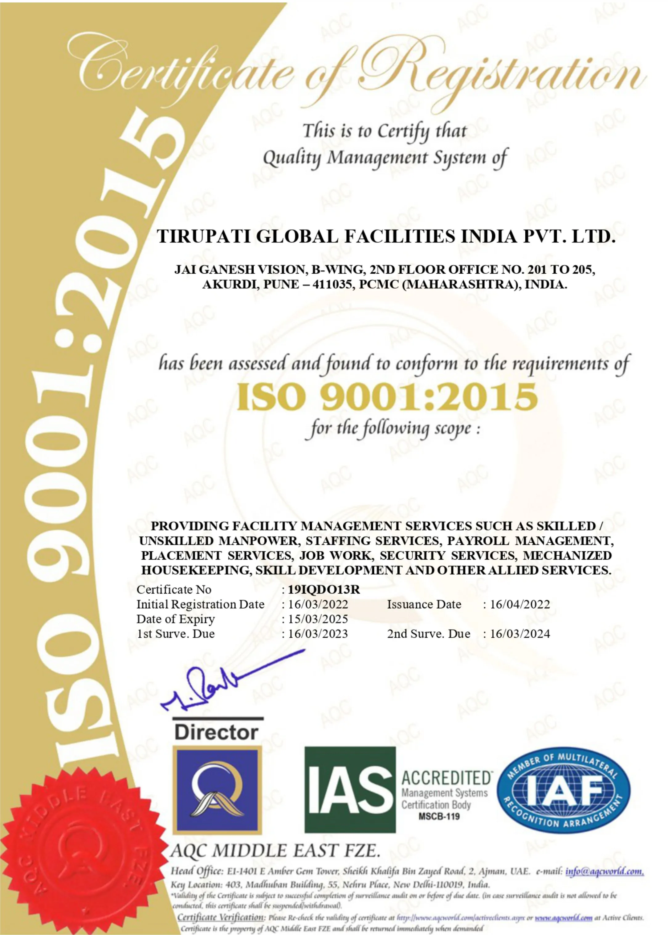 ISO Certification